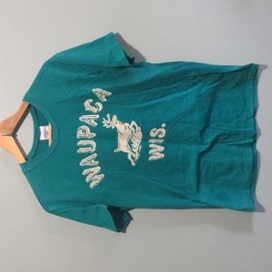 Stranger things men's small t shirt green